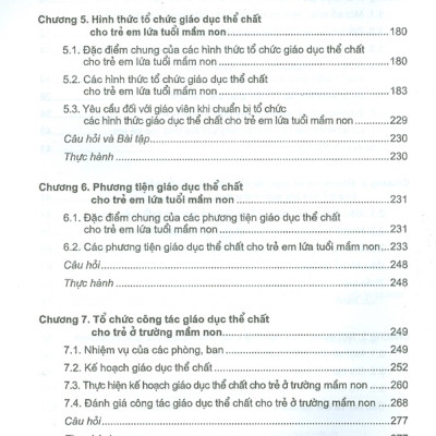 Giáo Trình Lí Luận Và Phương Pháp Giáo Dục Thể Chất Cho Trẻ Em Lứa Tuổi Mầm Non (Tái bản)