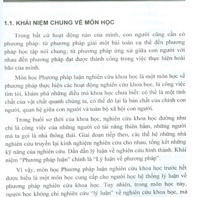 Giáo Trình Phương Pháp Luận Nghiên Cứu Khoa Học (Tái bản)