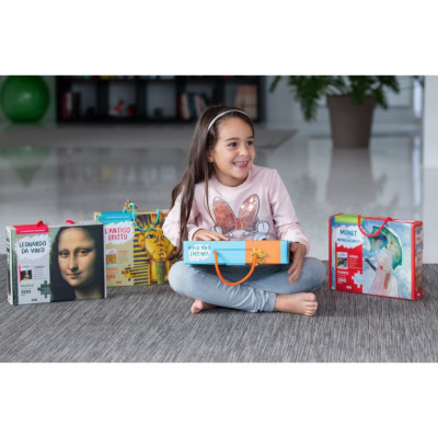 Bộ Tranh Ghép Hình 300 Pcs kèm sách - Art Treasures - Leonardo Da Vinci: Mona Lisa