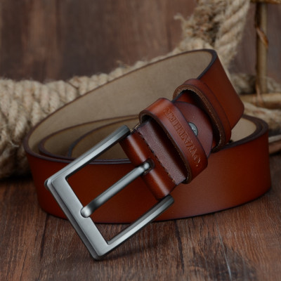 Thắt Lưng Da Bò Chính hãng COWATHER CF001 Nâu Vàng