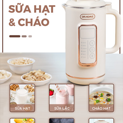 [Hàng Chính Hãng] Máy Làm Sữa Hạt DrHomie AN60 - Phiên Bản Chống Khê, Chống Trào Hàng Đầu Việt Nam - Bảo Hành 12 Tháng