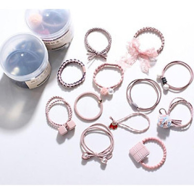 Sét 12 dây buộc tóc cao cấp xuất Hàn HD07