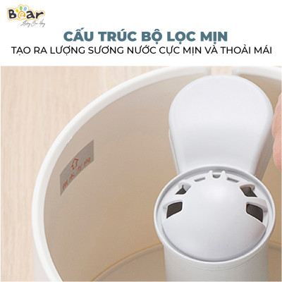 Máy Phun Sương Tạo Ẩm Bear Làm Mát Không Khí, Bộ Lọc Ion Bạc Diệt Khuẩn, Tiết Kiệm Năng Lượng JSQ-C45U1 - Hàng chính hãng