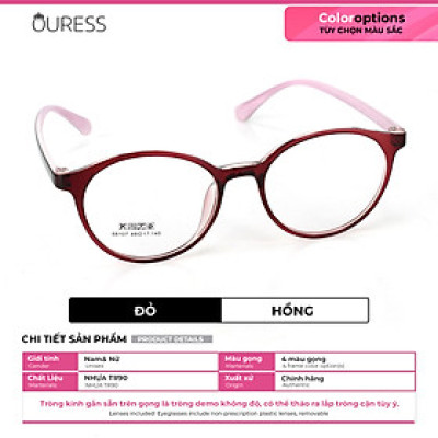 Gọng kính nhựa 68107 thời trang nam nữ siêu nhẹ siêu bền OURESS