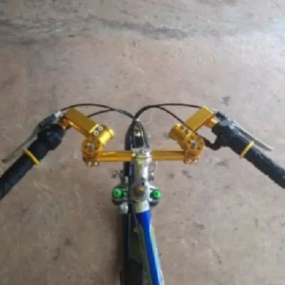 Bộ ghi đông 5 khúc độ xe điện xe đạp điện hàng bao đẹp