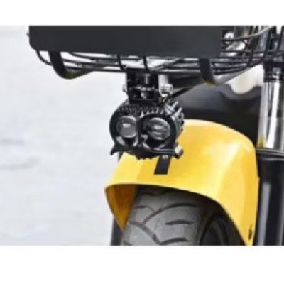 Đèn trợ sáng bi cầu mắt cú cốt vàng pha trắng cho xe máy ôtô