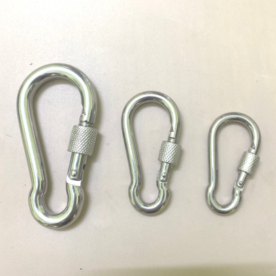 Móc khóa an toàn chốt ren Chất liệu thép mạ kẽm siêu cứng không gỉ an toàn bền bỉ chắc chắn