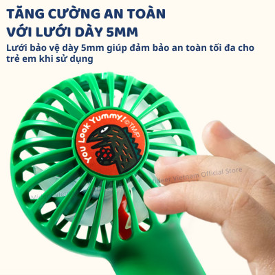 Quạt cầm tay mini tích điện cho bé Mideer Portable Silence Fan