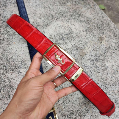 Dây lưng Cá sấu cho nam bụng bia. Bản rộng 4cm rất chắc chắn!