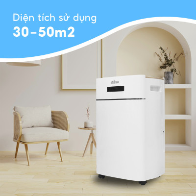 Máy hút ẩm gia dụng chính hãng Dorosin Airko 630E (80m2)/Công suất hút ẩm 30 lít /ngày/ Cảm ứng điện tử thông minh