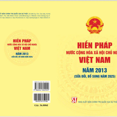 Hiến pháp nước Cộng hòa xã hội chủ nghĩa Việt Nam năm 2013 (sửa đổi, bổ sung năm 2025