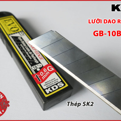 LƯỠI DAO RỌC GIẤY 18mmm KDS GB-10BEVO
