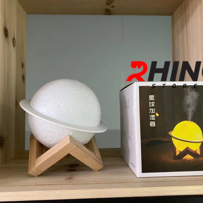 Máy phun sương tinh dầu tạo ẩm Rhino H301 hình mặt trăng, dung tích 200ml, nhỏ gọn - Hàng chính hãng