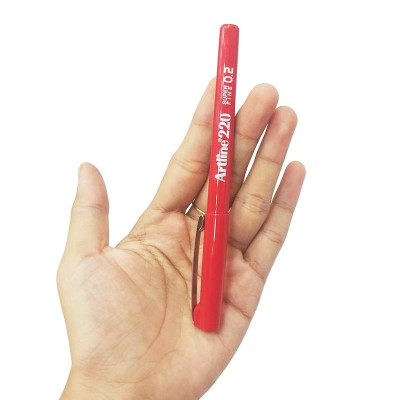 Bút Vẽ Kỹ Thuật 0.2 mm - Artline EK-220-RD - Màu Đỏ