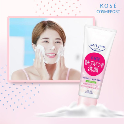Sữa Rửa Mặt Tẩy Trang Dưỡng Ẩm Ngăn Ngừa Lão Hóa Da Kosé Softymo Cleansing Foam (190 G)