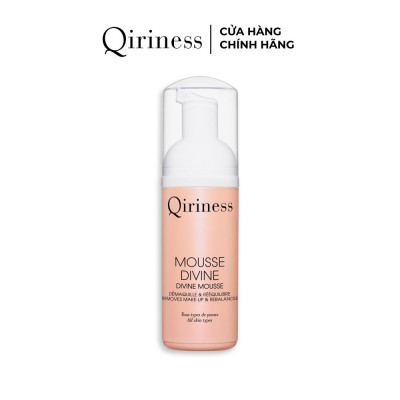 Bọt rửa mặt không chứa xà phòng ngăn ngừa mụn nguồn gốc thiên nhiên Qiriness Divine Mousse 125ml
