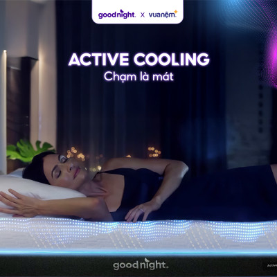 Nệm Foam Goodnight Active Hybrid thoáng mát, êm ái