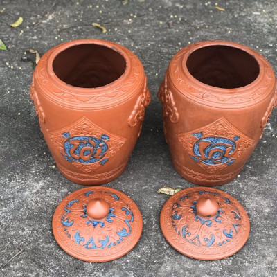 Hũ Sànhca đựng rượu gạo gốm sứ Bát Trang loại 15L( 10Kg gạo)