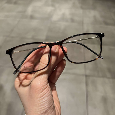 Gọng Kính, Kính Mắt vuông unisex cho nam nữ chất liệu kim loại