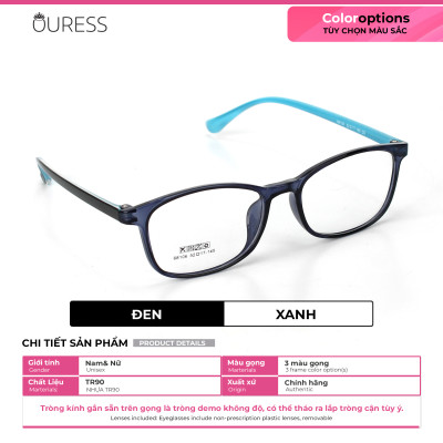 Gọng kính nhựa 68106 thời trang nam nữ siêu nhẹ siêu bền OURESS