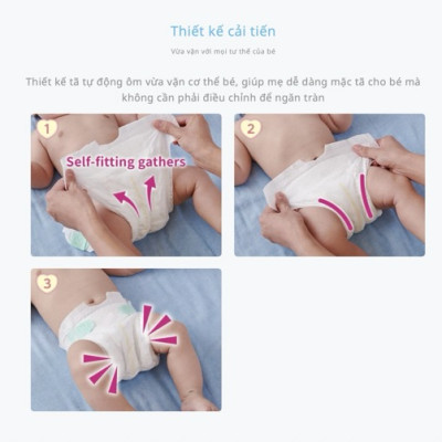 Tã dán cao cấp Moony S84/M64/L54 - Nhập Khẩu Chính Hãng