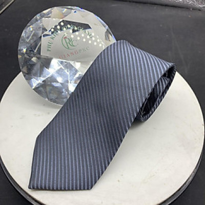 Cà vạt nam bản 8cm Giangpkc calavat xám đậm