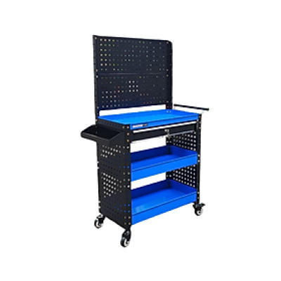 Xe đẩy dụng cụ 3 khay 1 ngăn kéo 2 tấm hông có tấm treo Stronger Tool