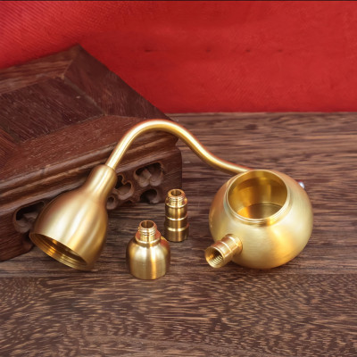 Bình Hồ Lô Lọc Thuốc L,á Bằng Đồng Cao Cấp. Bình Hồ Lô Lọc Bằng Nước, Sử Dụng Đa Năng Tiện Lợi, Tháo Lắp Vệ Sinh Dễ Dàng