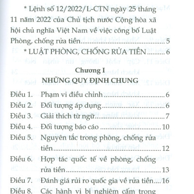 Luật Phòng, Chống Rửa Tiền Năm 2022