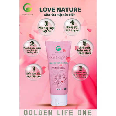 Combo Sữa Rửa Mặt Love Nature 50ML + Tẩy Tế Bào Chết Love Nature 100ML + Kem Mụn Love Nature 15G