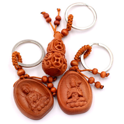 Combo 3 móc khóa phật A Di Đà - Đại Thế Chí Bồ Tát - Hồ Lô - an khang, thịnh vượng