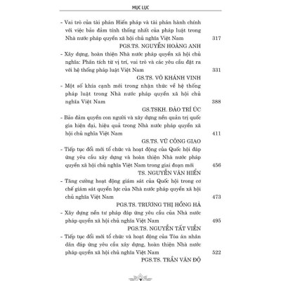 Xây dựng, hoàn thiện nhà nước pháp quyền xã hội chủ nghĩa Việt Nam. Giai đoạn mới, yêu cầu mới - bản in 2024