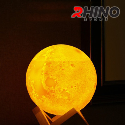 Máy phun sương tinh dầu tạo ẩm Rhino H302 hình mặt trăng, dung tích 880ml, nhỏ gọn - Hàng chính hãng