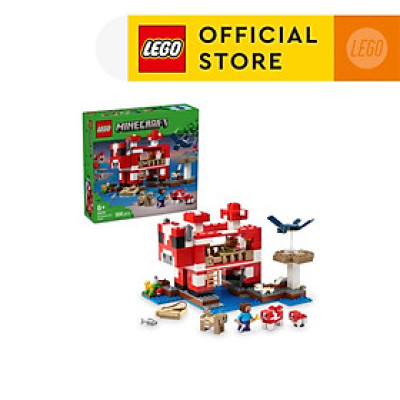 LEGO MINECRAFT 21270 Đồ Chơi Lắp Ráp Ngôi Nhà Của Những Chú Bò Nấm (500 chi tiết)
