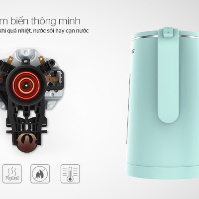 Ấm Đun Siêu Tốc SUNHOUSE 2 Lớp Dung Tích 1.8L SHD1351 - Hàng chính hãng