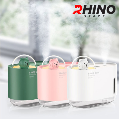 Máy phun sương tạo ẩm Rhino H905, dung tích 300ml, tích hợp đèn ngủ hàng chính hãng