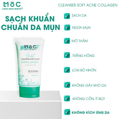 SỮA RỬA MẶT - NGỪA MỤN COLLAGEN - MOC