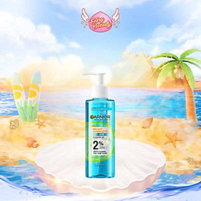 [GARNIER] Gel Rửa Mặt Chứa BHA Làm Sạch Sâu Dành Cho Da Dầu Mụn Bright Complete Anti-Acne Cleansing Gel 120ml