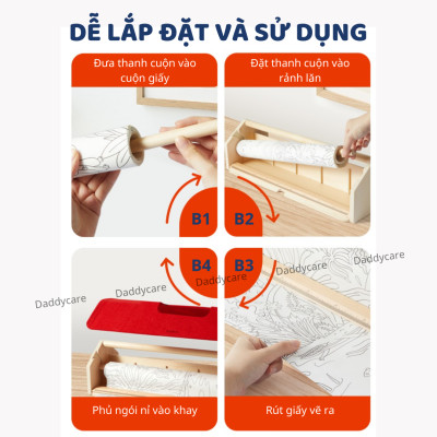 Ống đựng giấy vẽ mỹ thuật Mideer Versatile Paper Roll Holder