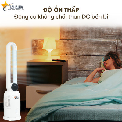 Quạt không cánh TAHAWA TH-A4 PRO Quạt  bù ẩm bằng hơi nước khử mùi, bộ lọc Hepa lọc bụi mịn 2.5 pm, đèn led cảnh báo chât lượng không khí, công nghệ UVkhử khuẩn không khí hiệu quả. tích hợp 3 trong 1 giúp cân bằng điều hòa không khí, an toàn cho trẻ nhỏ