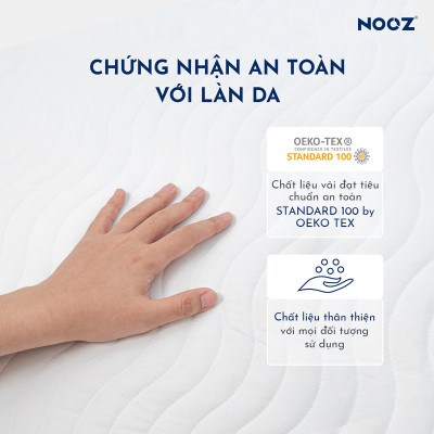 Tấm Lót Bảo Vệ Nệm (Mattress Protector) NOOZ Home Goods Chống Thấm Tuyệt Đối Bề Mặt Kháng Khuẩn Không Gây Kích Ứng Da