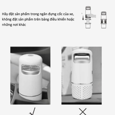 Máy Lọc Không Khí Dùng Trong Xe Hơi, Ô tô KUCHEN Đức -  KU K5B - Hàng Chính Hãng