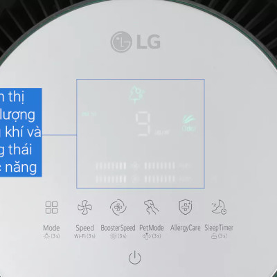 [GIÁ TẠI KHO] Máy lọc không khí 1 tầng PuriCare360 Alpha PET AS65GDBY0 - Hàng chính Hãng LG - Bảo hành 12TH
