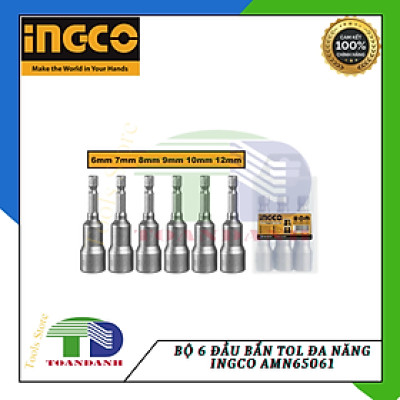 Bộ 6 đầu bắn tol đa năng INGCO AMN65061