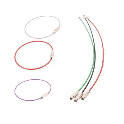 Set 3 Vòng Móc Xâu Chùm Khóa Không Gỉ, Có Chốt Ren Vặn Giữ Chặt, Móc Xâu Đa Năng, Tháo Gỡ Nhanh Chóng. TakyHome 5090