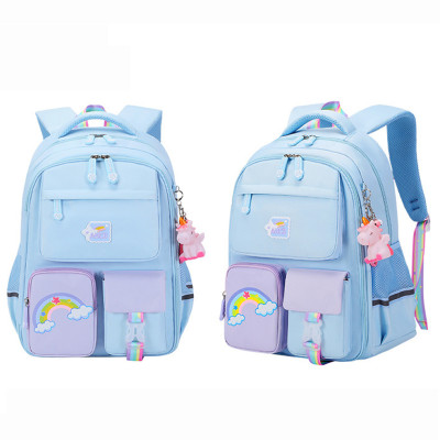 Ba lô học sinh bé gái siêu nhẹ chống nước cao cấp phong cách mới - BEE GEE HS1056