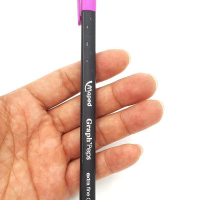 Bộ 2 Viết Kim Graph Peps Tím Đậm