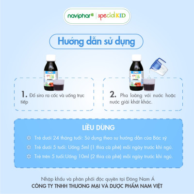 TPBVSK Special Kid Sommeil – Giúp ngủ ngon giấc, ngủ sâu giấc (125ml) [Siro – Nhập khẩu Pháp]