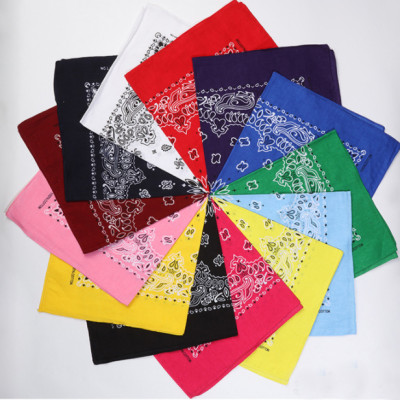 Bộ sưu tập khăn vuông cotton bandana turban XO Vintage BDN01 54x54cm - BDN01.8 Xanh đen