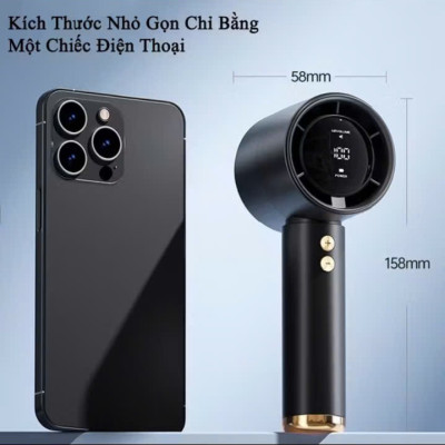 Quạt gió mini cầm tay tốc độ gió tùy chỉnh làm mát nhanh